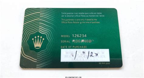 rolex garantia|Rolex warranty card.